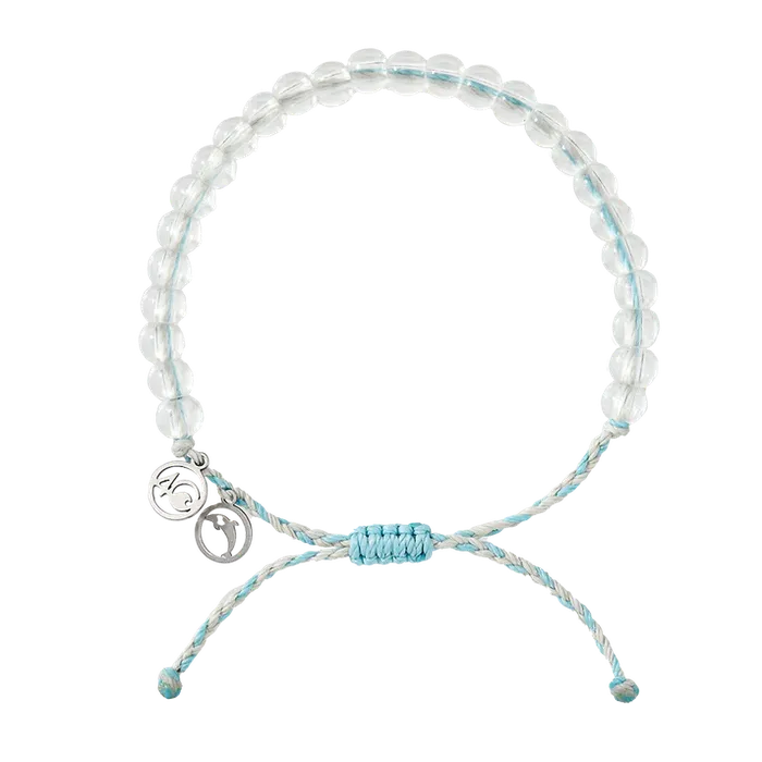 Bracelets 4Ocean Dolphin Beaded Bracelet Ligh Blue Grey