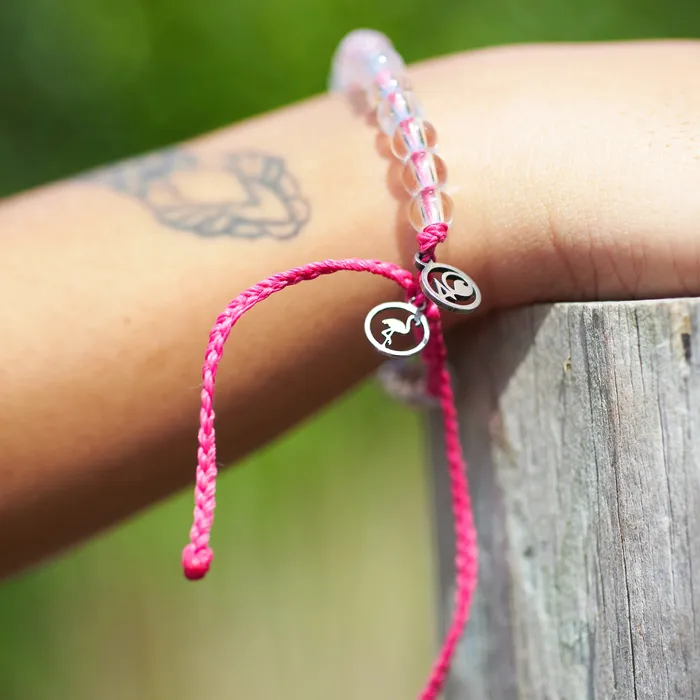 Bracelets 4Ocean Flamingo Beaded Bracelet Pink