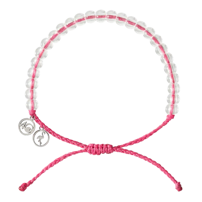 Bracelets 4Ocean Flamingo Beaded Bracelet Pink