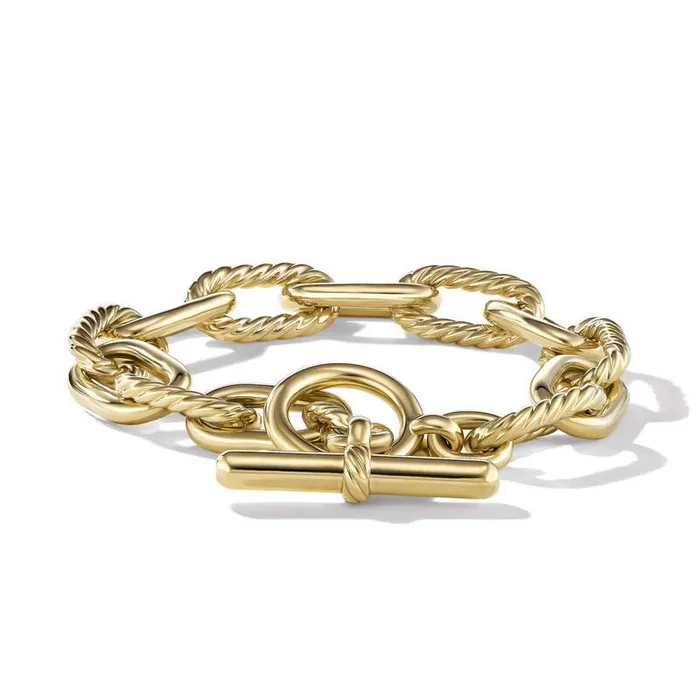 Bracelets DAVID YURMAN INC DY Madison Toggle Chain Bracelet in 18K Yellow Gold 11mm Bracelets DAVID YURMAN INC DY Madison Toggle Chain Bracelet in 18K Yellow Gold 11mm
