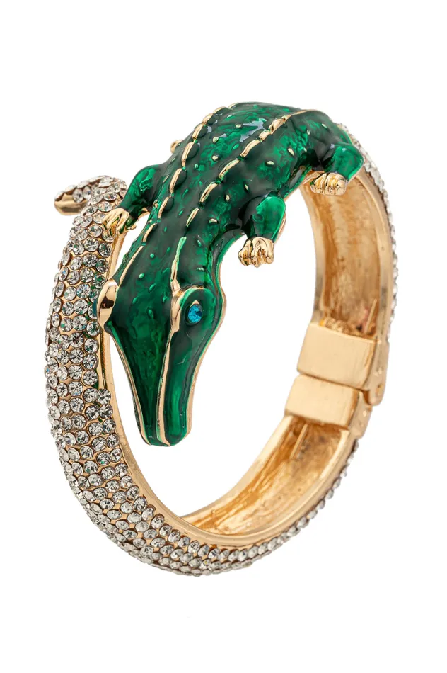 Bracelets Eye Candy LA Alligator Cuff Bracelet
