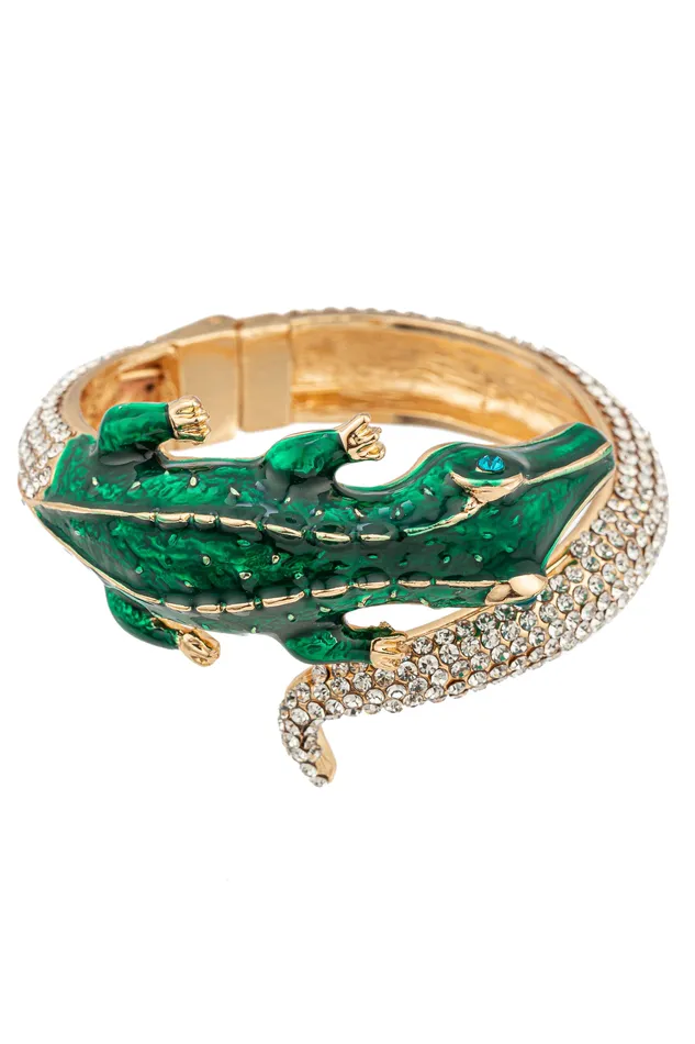 Bracelets Eye Candy LA Alligator Cuff Bracelet