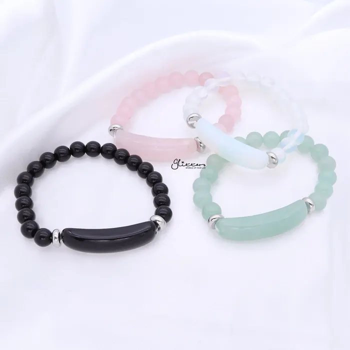 Bracelets Glitters Opalite Semi Precious Stone Bracelet
