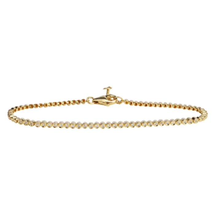 Bracelets Izakov Diamonds Fine Jewelry 14K Gold Diamond Bezel Tennis Bracelet Bracelets Izakov Diamonds Fine Jewelry 14K Gold Diamond Bezel Tennis Bracelet