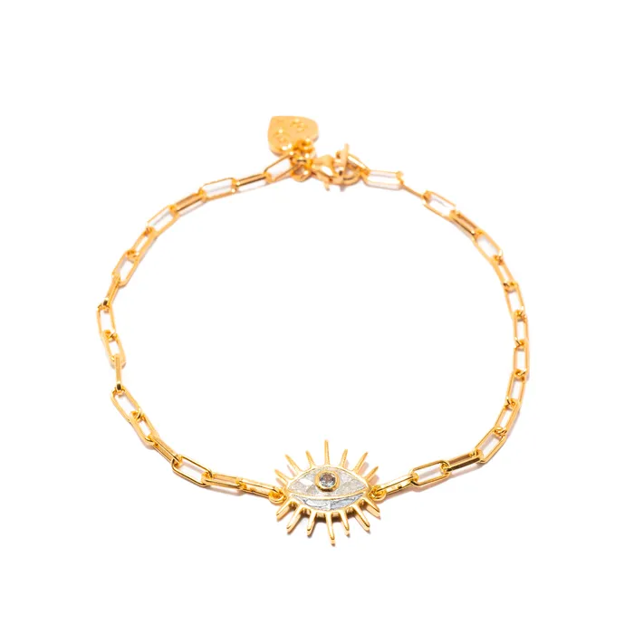 Bracelets Shana Gulati Jewelry Evil Eye Gold Vermeil Bracelet