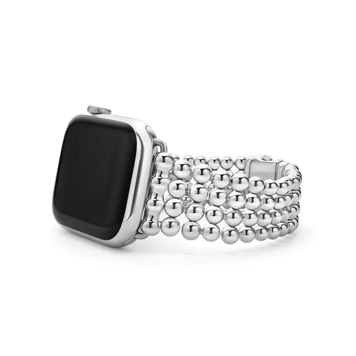 Bracelets Stainless Steel Infinite Caviar Beaded Watch Bracelet 42mm49mm LAGOS Bracelets Stainless Steel Infinite Caviar Beaded Watch Bracelet 42mm49mm LAGOS