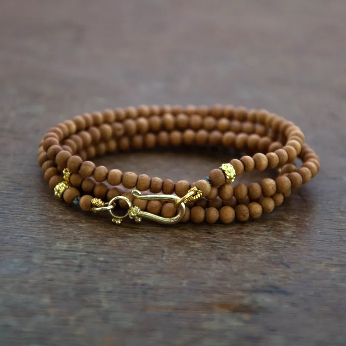 Bracelets Vivien Frank Designs Beaded Sandalwood Wrap Bracelet Bracelets Vivien Frank Designs Beaded Sandalwood Wrap Bracelet
