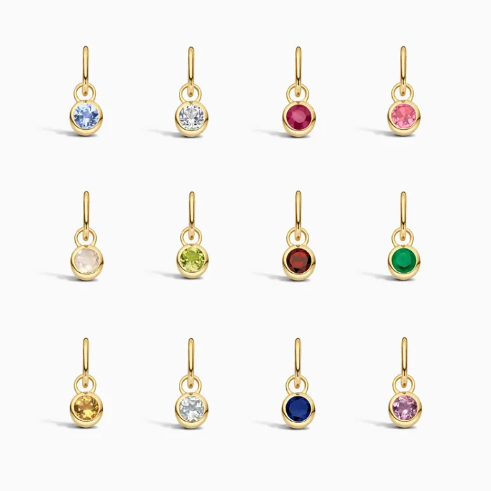 Charm Necklaces Eline Rosina Birthstone Charm June