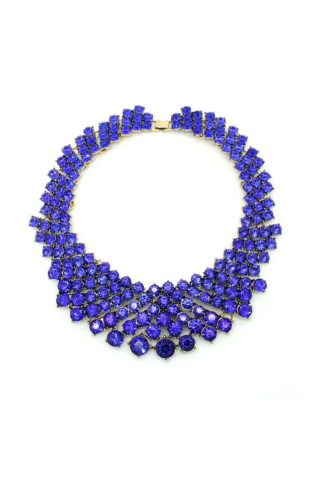 Emma Statement Necklace Silver Eye Candy LA Necklaces