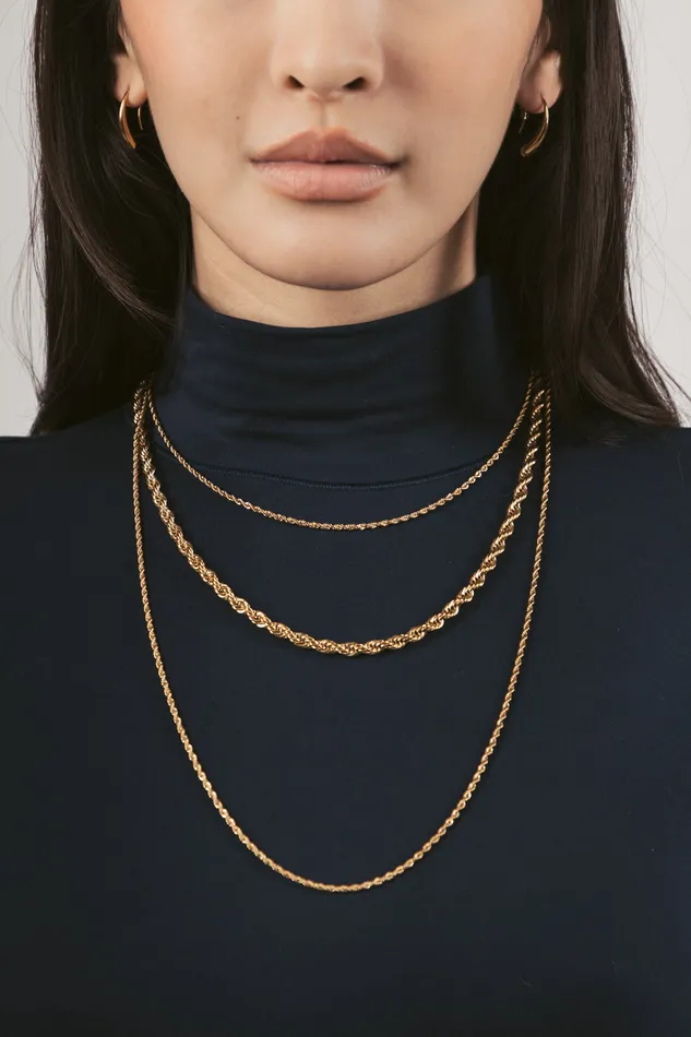 Eye Candy LA Ellie Triple Chain Necklace Necklaces