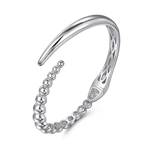 GABRIEL CO Bracelets Gabriel Sterling Silver 625 Solid Hinged Cuff Fashion Bracelet GABRIEL CO Bracelets Gabriel Sterling Silver 625 Solid Hinged Cuff Fashion Bracelet