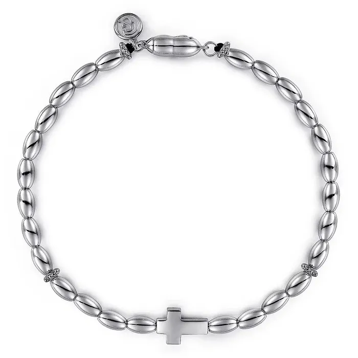 Gabriel Sterling Silver 8 Solid Charm Bead Fashion Bracelet GABRIEL CO Bracelets Gabriel Sterling Silver 8 Solid Charm Bead Fashion Bracelet GABRIEL CO Bracelets