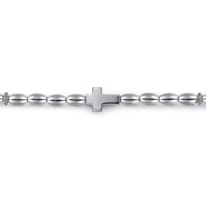 Gabriel Sterling Silver 8 Solid Charm Bead Fashion Bracelet GABRIEL CO Bracelets