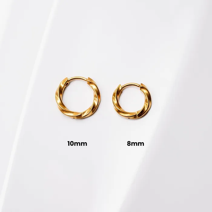 Grayling Earrings Ojai Twisted Locking Sleeper Huggie Earrings Pair