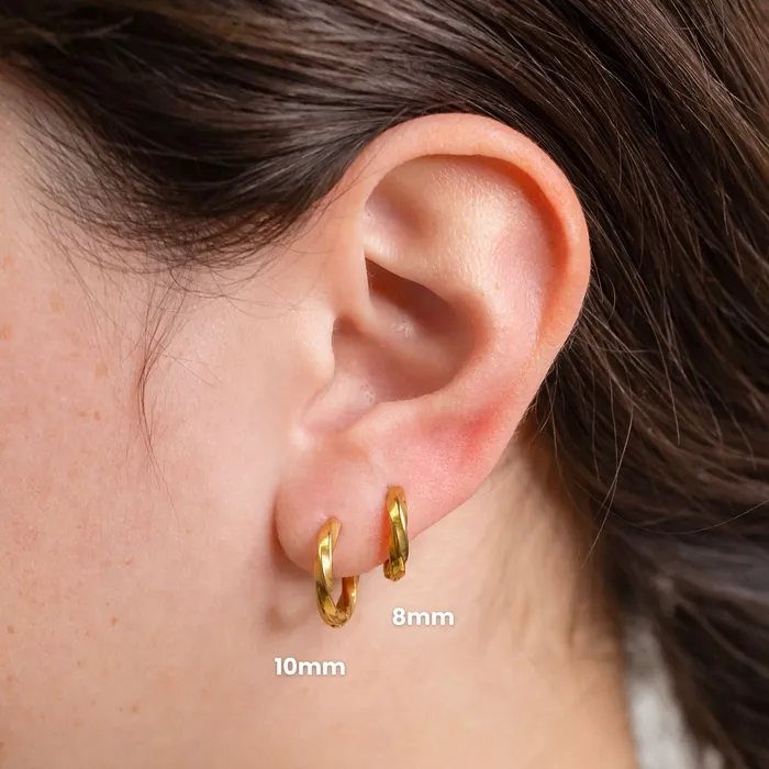 Grayling Earrings Ojai Twisted Locking Sleeper Huggie Earrings Pair