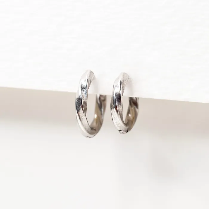 Grayling Earrings Ojai Twisted Locking Sleeper Huggie Earrings Pair