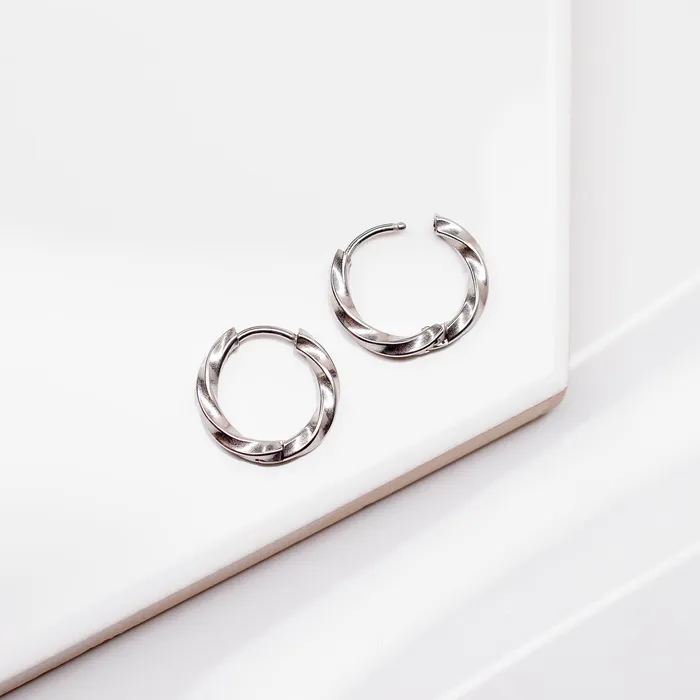 Grayling Earrings Ojai Twisted Locking Sleeper Huggie Earrings Pair