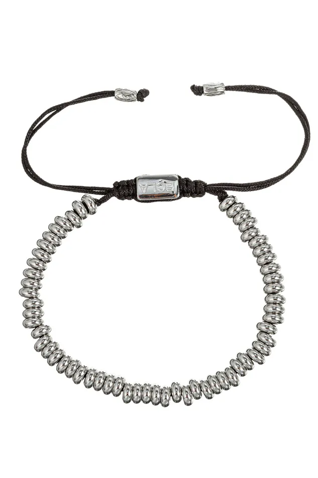 Hugo Rondelle Adjustable Bead Bracelet Eye Candy LA Bracelets