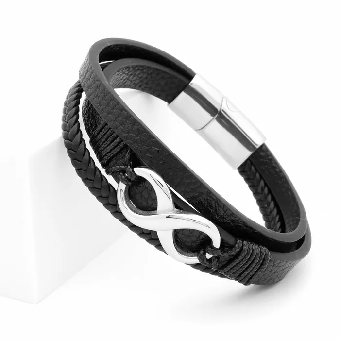 Infinity Multilayer Leather Bracelet Glitters Bracelets