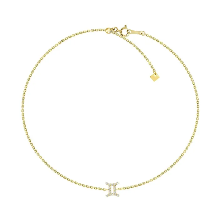 Izakov Diamonds Fine Jewelry Bracelets 18K Gold Zodiac Sign Diamond Bracelet