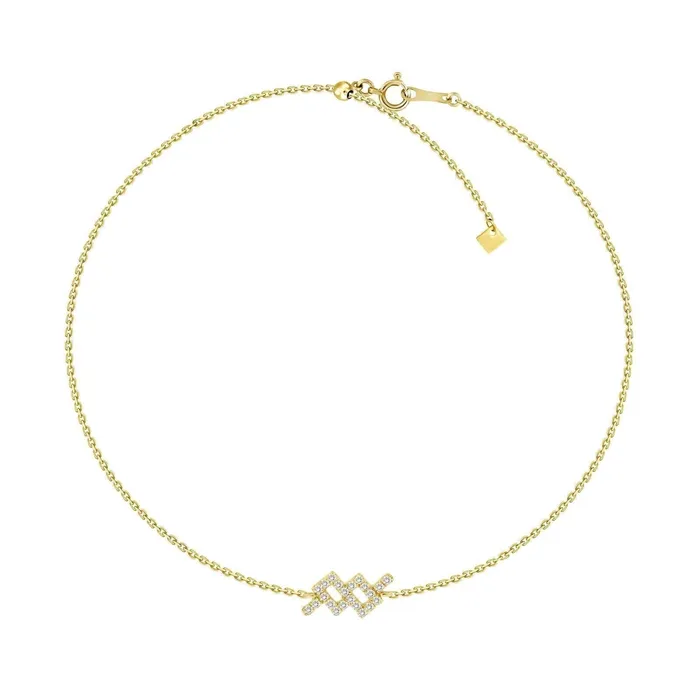 Izakov Diamonds Fine Jewelry Bracelets 18K Gold Zodiac Sign Diamond Bracelet