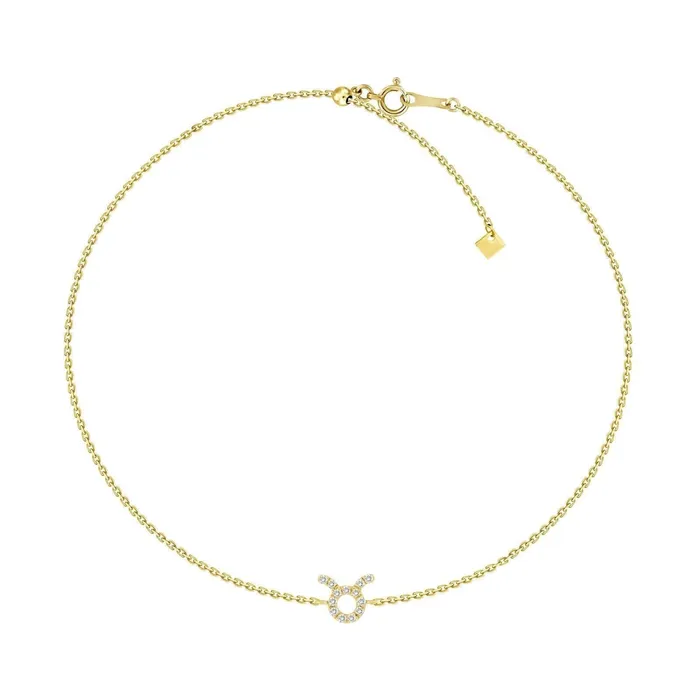 Izakov Diamonds Fine Jewelry Bracelets 18K Gold Zodiac Sign Diamond Bracelet