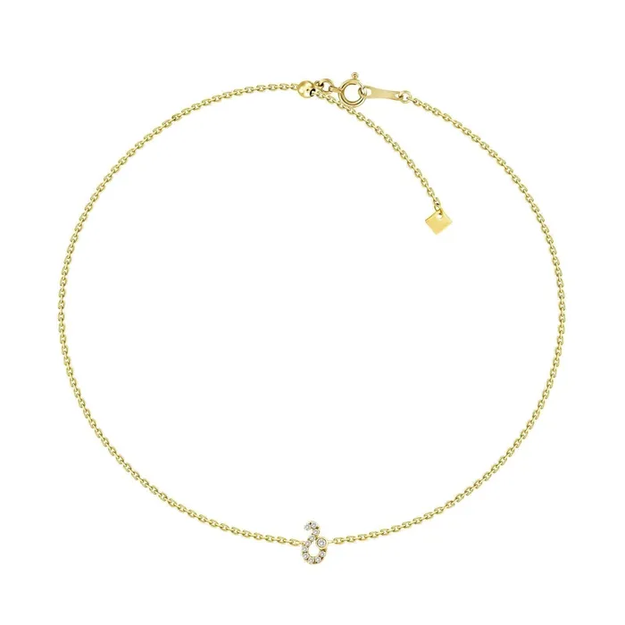 Izakov Diamonds Fine Jewelry Bracelets 18K Gold Zodiac Sign Diamond Bracelet