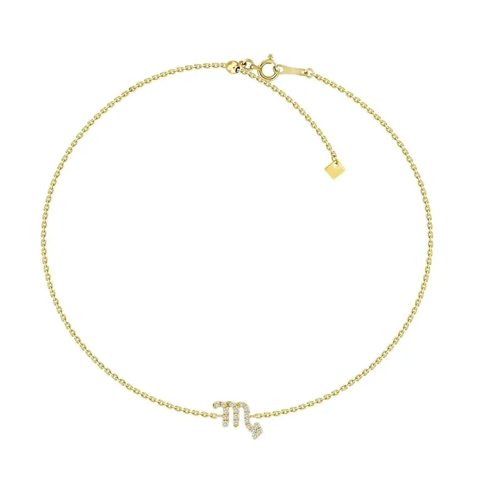Izakov Diamonds Fine Jewelry Bracelets 18K Gold Zodiac Sign Diamond Bracelet