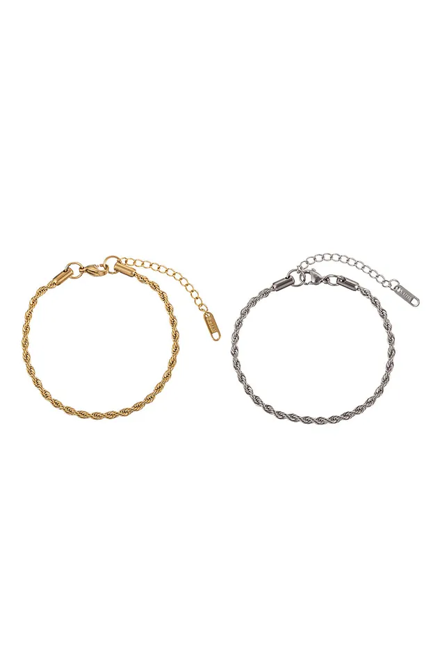 Lucia 2Piece Bracelet Set Eye Candy LA Bracelets