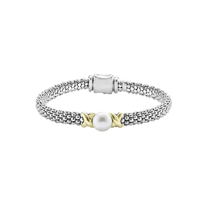 Luna Pearl Gold X Pearl Caviar Bracelet 6mm LAGOS Bracelets