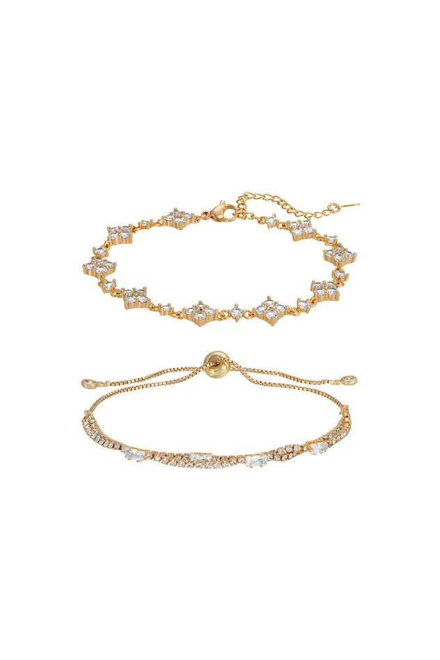 Mila CZ Bracelet Set Eye Candy LA Bracelets