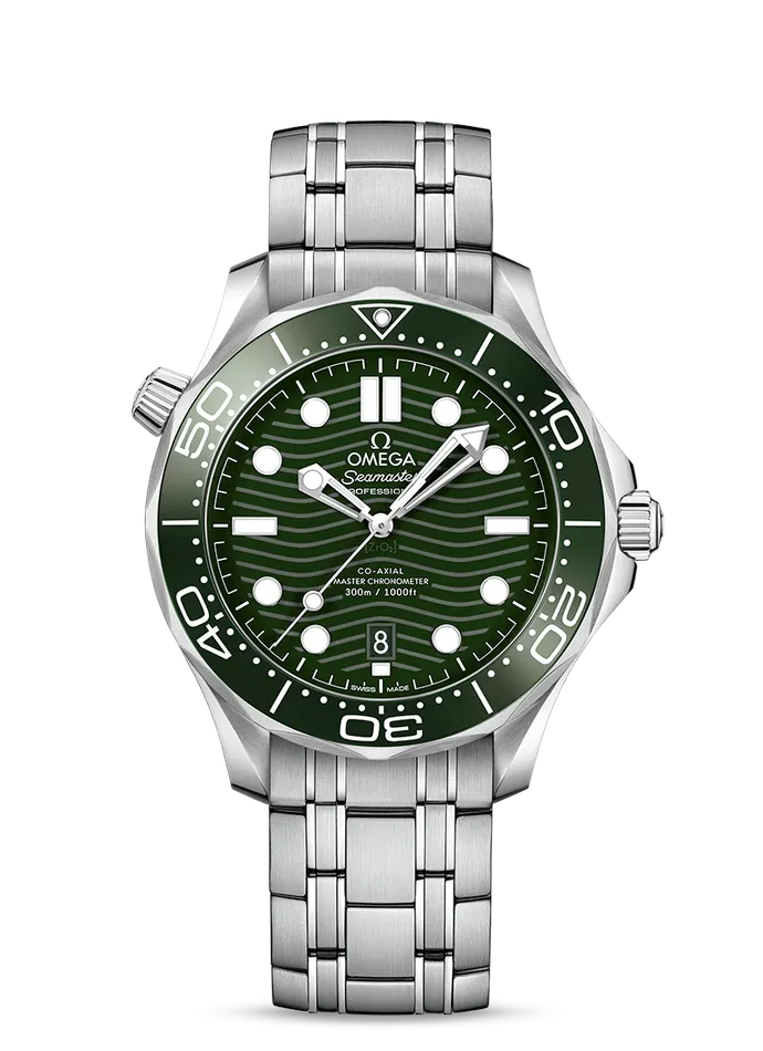 Omega Seamaster 300m Green Dial Bracelet 21030422010001 Omega Bracelets