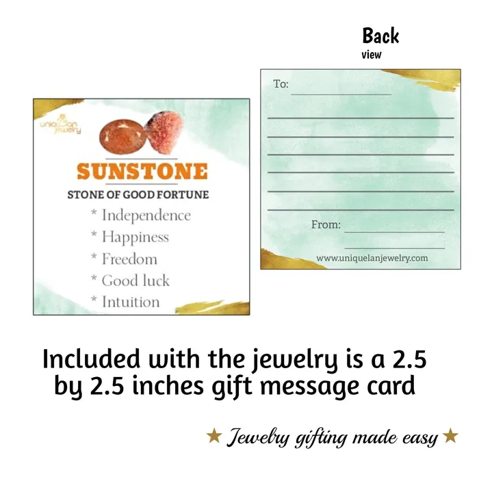 Raw Sunstone Ring and Bracelet Set Uniquelan Jewelry Bracelets