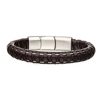 SALESONE Bracelets Inox Full Grain Cowhide Leather Bracelet