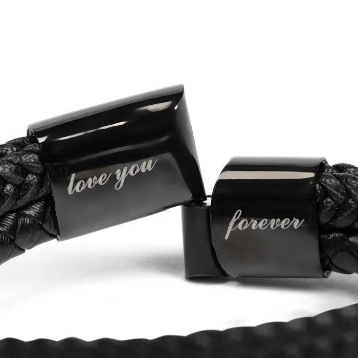ShineOn Fulfillment Gift For My Man Always Have Always Will Mens Braided Leather Bracelet Great As A Christmas Gift or A Birthday Present For Him Bracelets