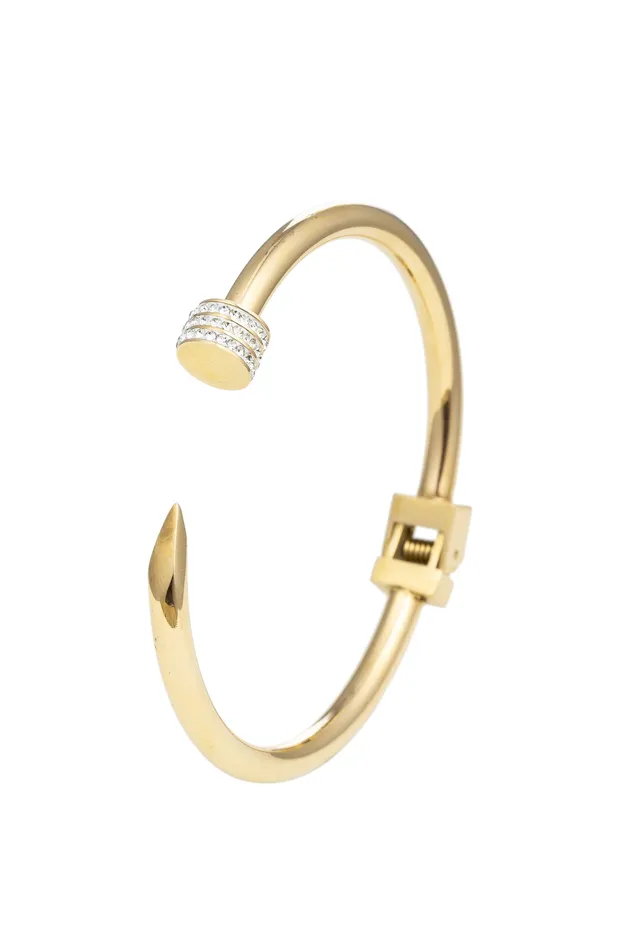 Spike Nail Cuff Bracelet Eye Candy LA Bracelets