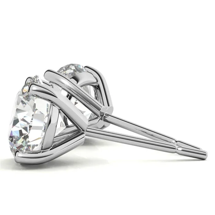 THOLLOT DIAMONDS AND FINE JEWELRY 14K White Gold 098ctw Diamond Stud Earrings in Four Prong Martini Settings Earrings THOLLOT DIAMONDS AND FINE JEWELRY 14K White Gold 098ctw Diamond Stud Earrings in Four Prong Martini Settings Earrings