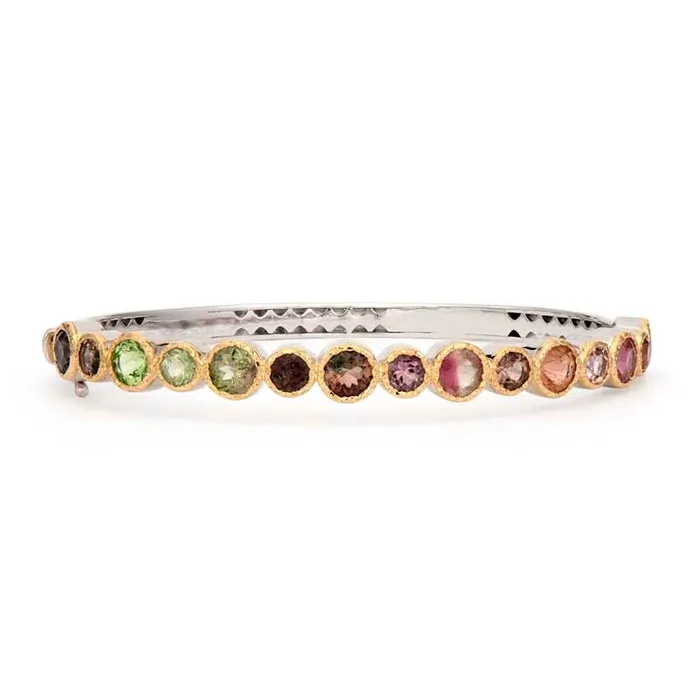THREE STORIES JEWELRY Bracelets Tourmaline Bangle Bracelet